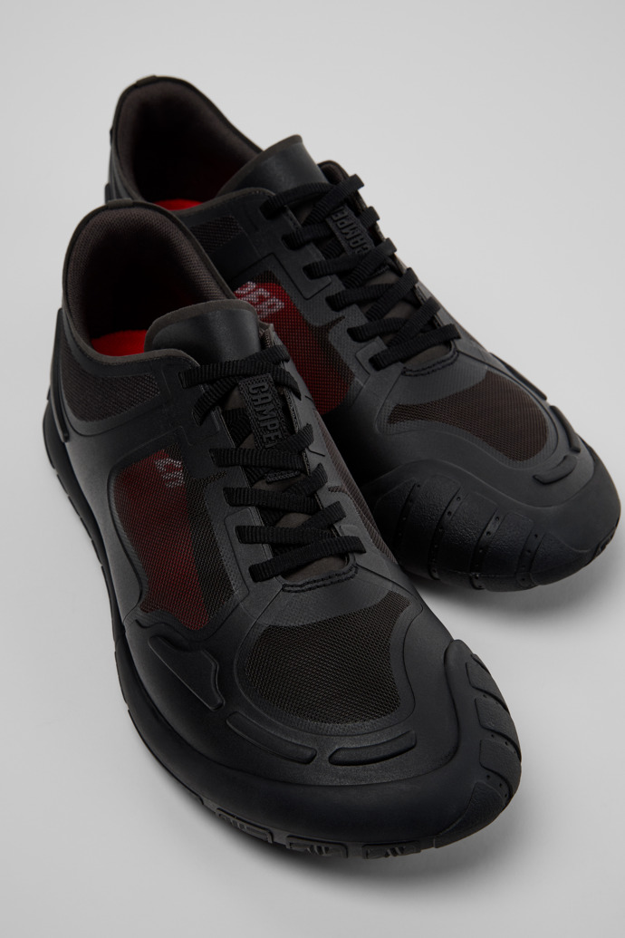 Camper Path - Zapatillas negras de tela para hombre.