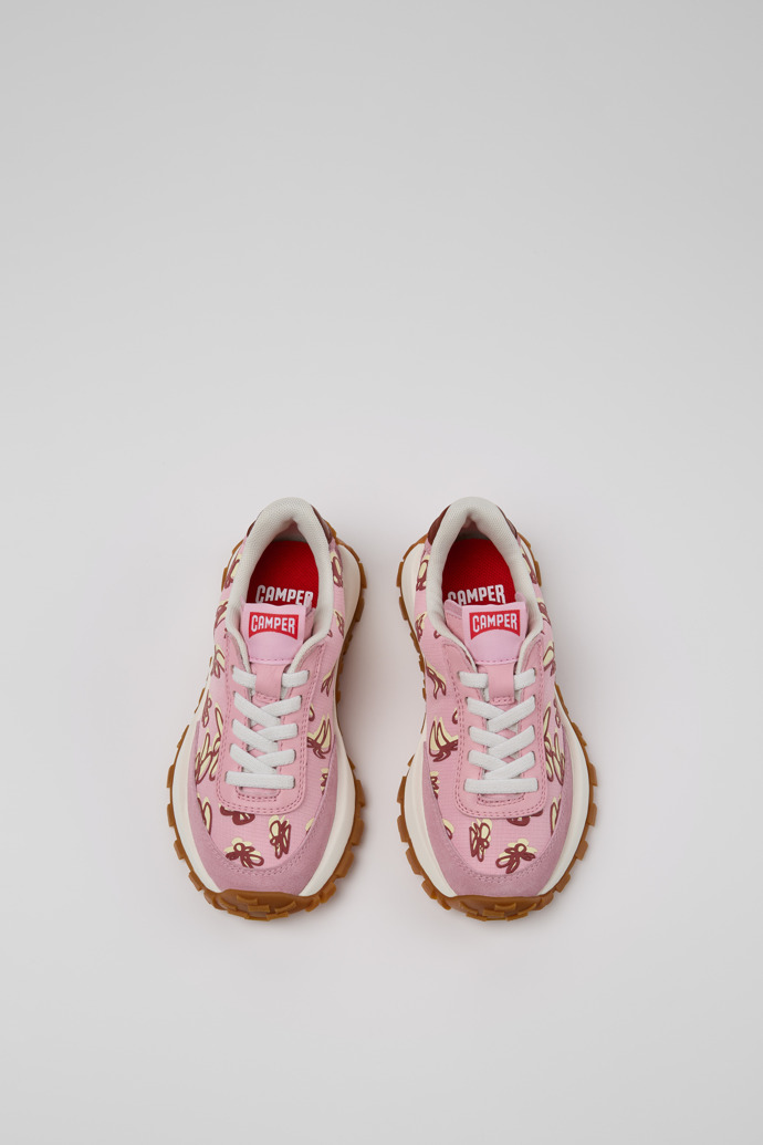 Camper Drif Trail - Zapatillas multicolor para niños fabricadas en PET reciclado y piel nobuk.