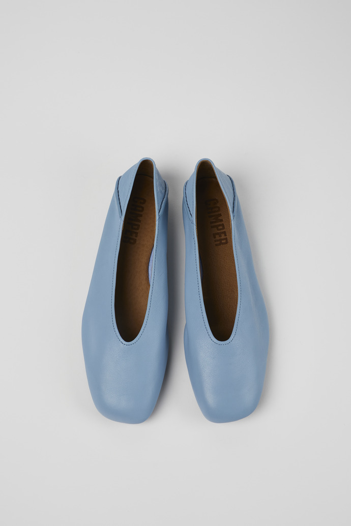 Camper Casi Myra - Bailarinas azules de piel para mujer