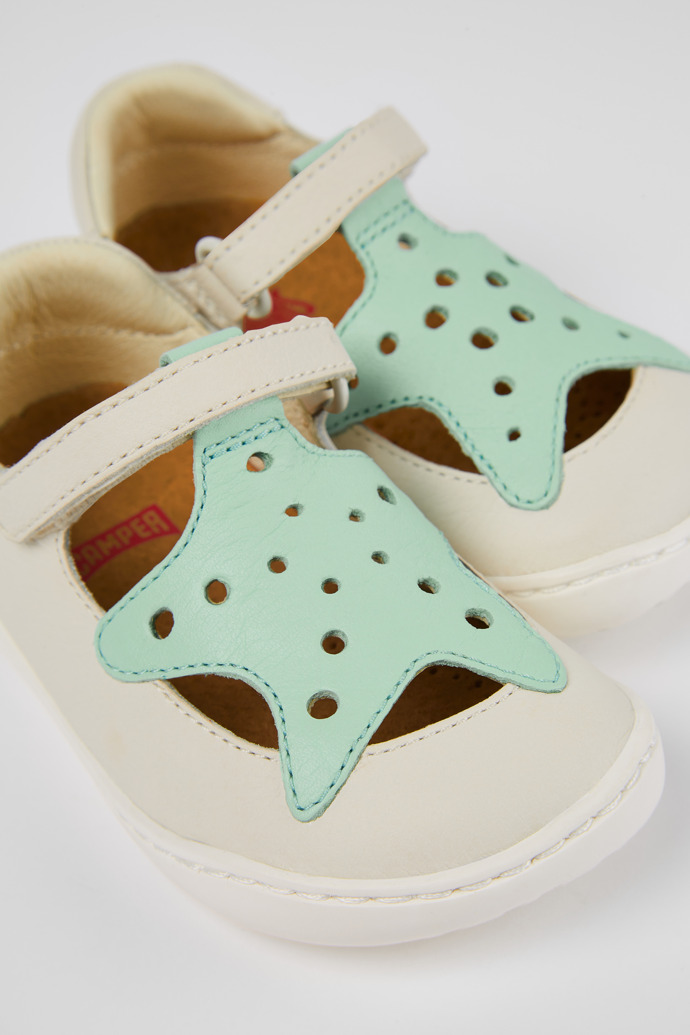 Camper Twins - Zapato de piel blanco.