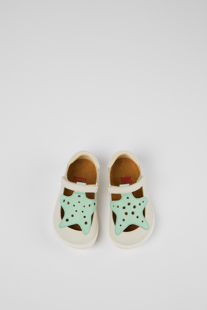Camper Twins - Zapato de piel blanco.