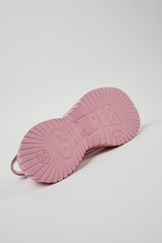 Camper BCN - Sandalias rosas de piel para mujer.