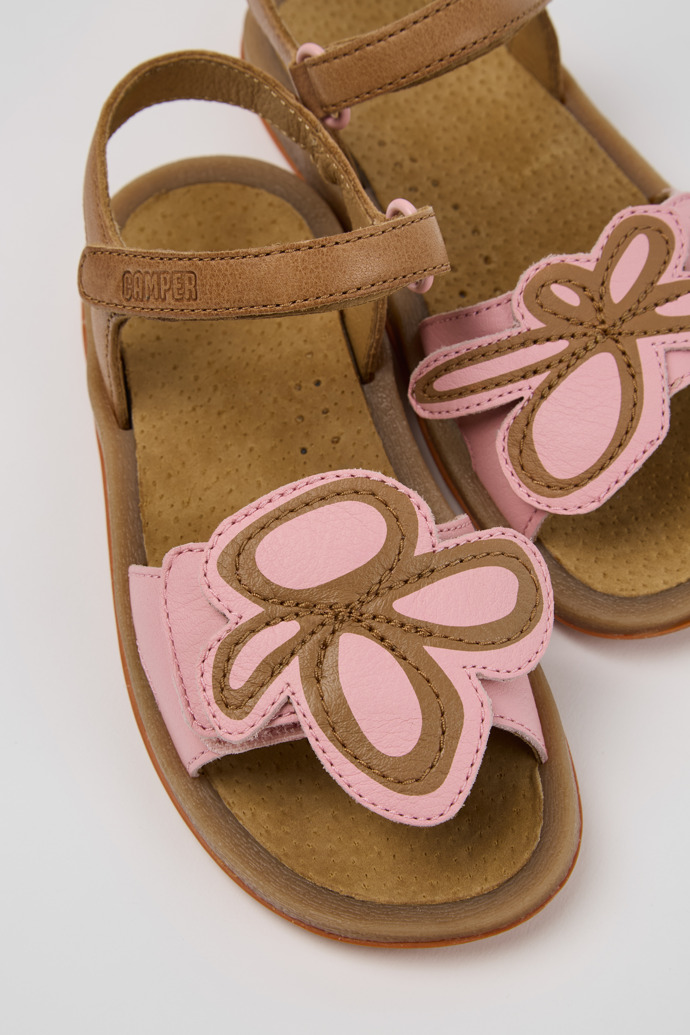 Camper Twins - Sandalias de piel multicolor para niños.