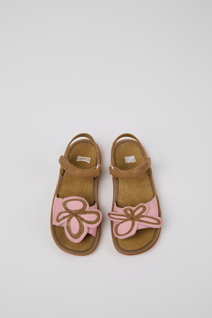 Camper Twins - Sandalias de piel multicolor para niños.