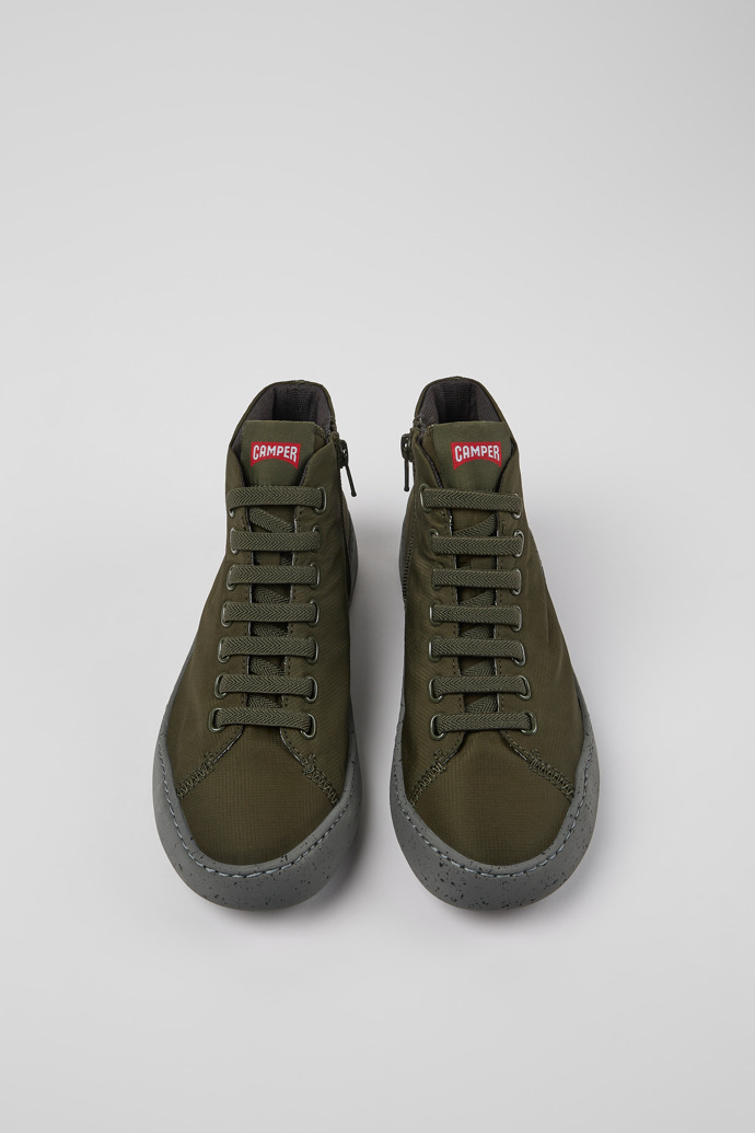 Camper Peu Touring - Botines de tela verdes para mujer