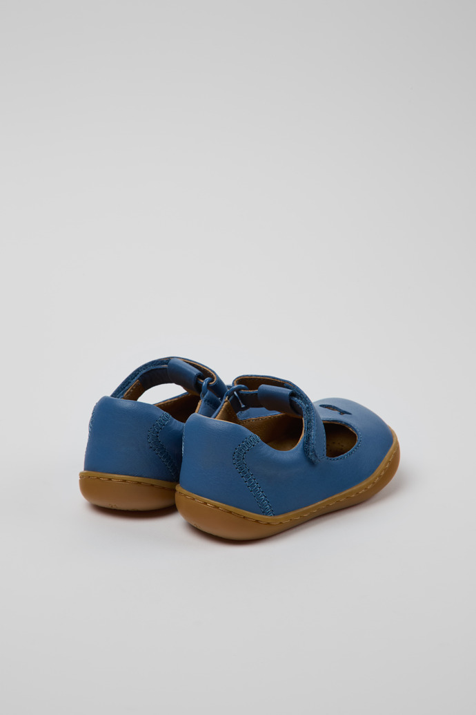 Camper Twins - Zapato azul de piel para niños.