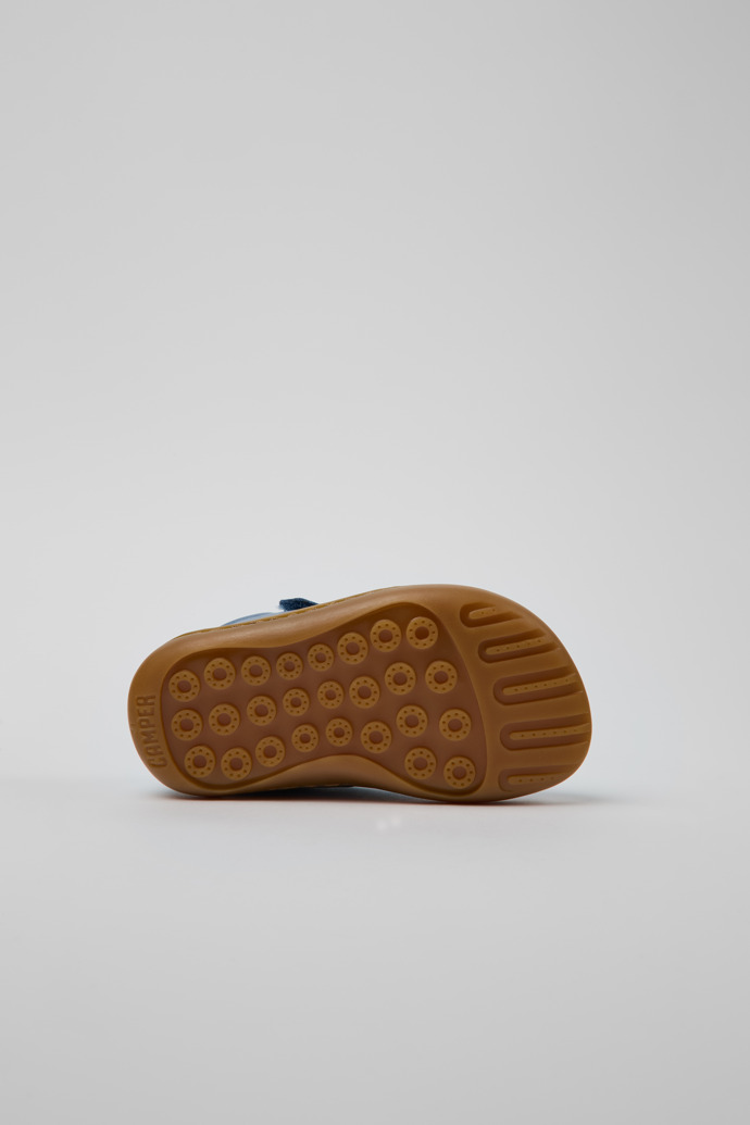 Camper Twins - Zapato azul de piel para niños.
