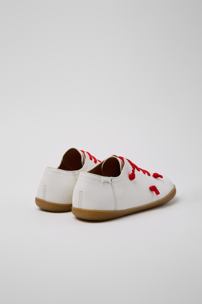 Camper Twins - Zapato blanco de piel de curtido vegetal para hombre.