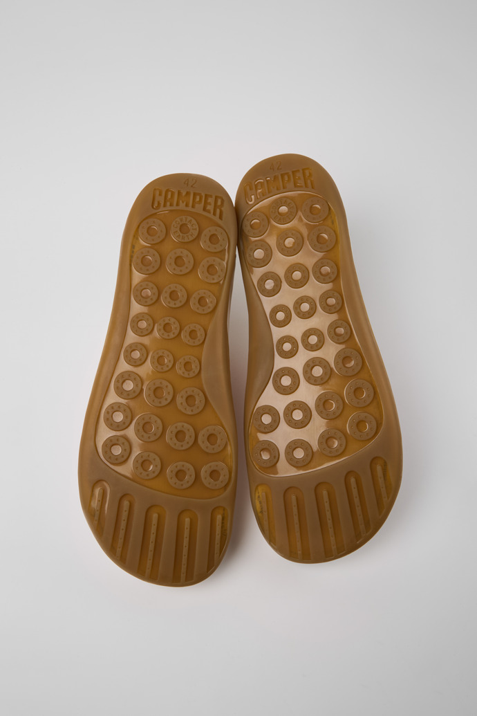 Camper Twins - Zapato blanco de piel de curtido vegetal para hombre.