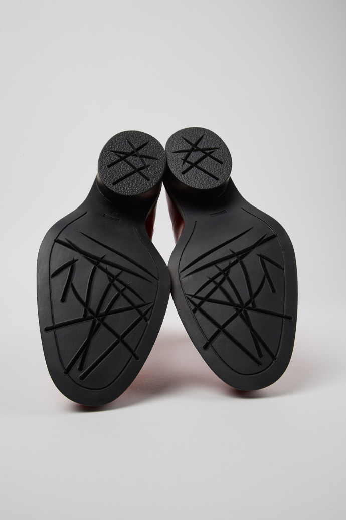 Camper Bonnie - Botas rojas de piel para mujer.