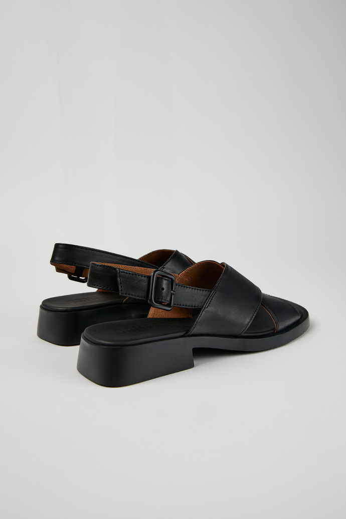 Camper Dana - Sandalias de piel negras para mujer