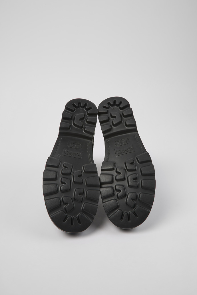 Camper Brutus - Botines negros para mujer de textil y piel.