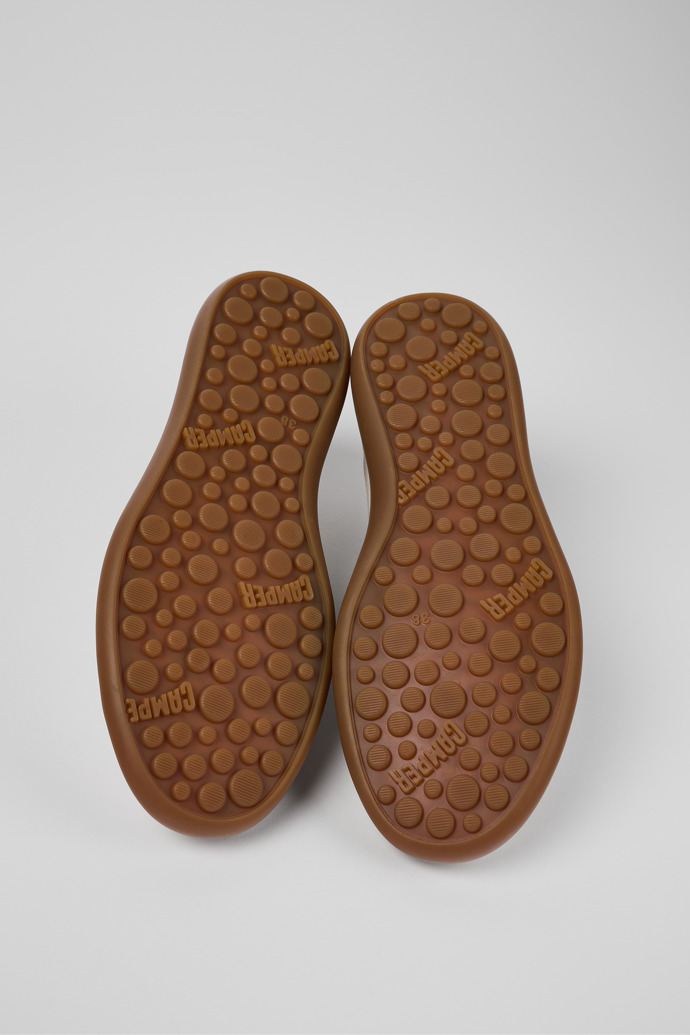 Camper Pelotas Soller - Zapatillas de piel blanca para mujer.