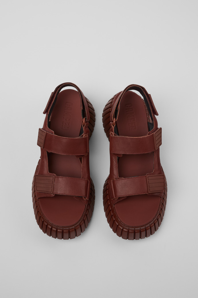 Camper BCN - Sandalias rojas de piel para mujer