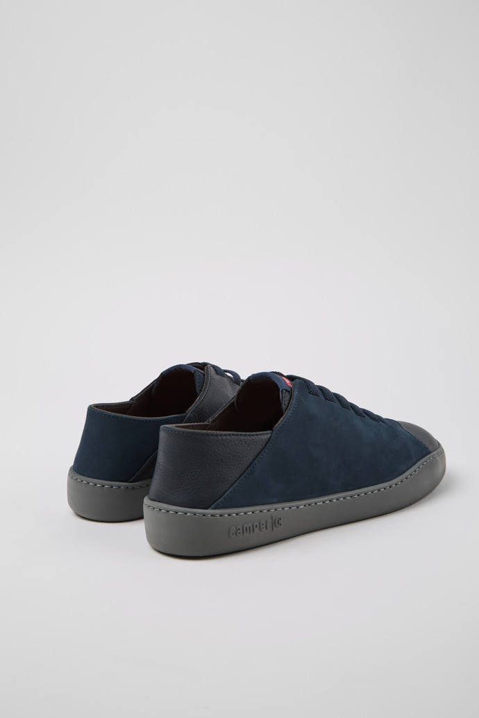 Camper Twins - Zapatilla azul para hombre de nobuk y piel.