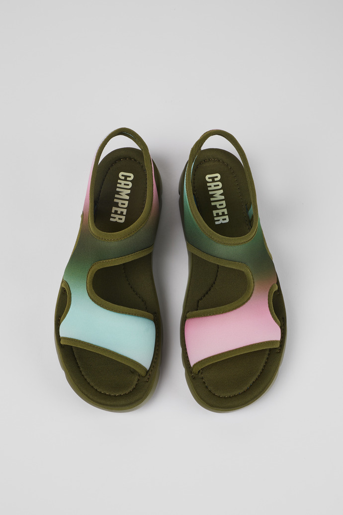 Camper Oruga - Sandalias multicolor de tela para mujer