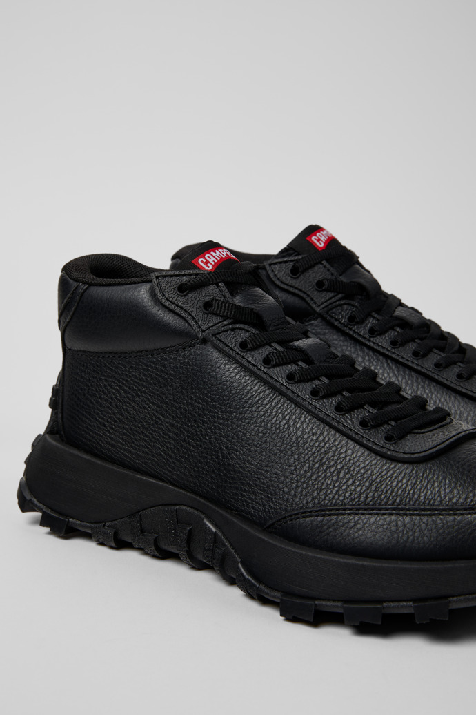 Camper Drift Trail - Botines negros de piel para mujer.