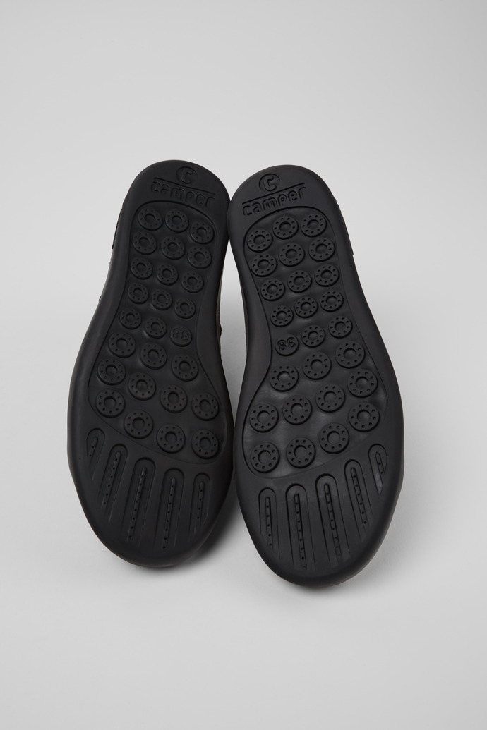 Camper Peu Touring - Botines marrones de piel nobuk para mujer