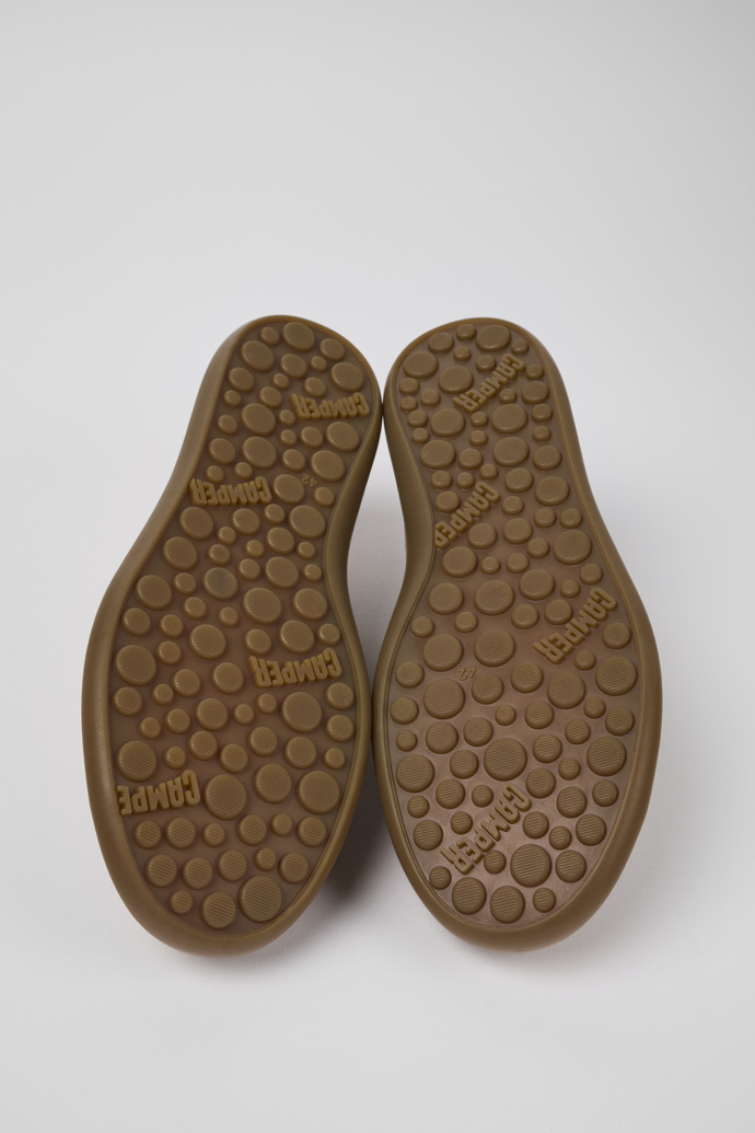Camper Pelotas Soller - Zapatillas marrones de piel nobuk para hombre.