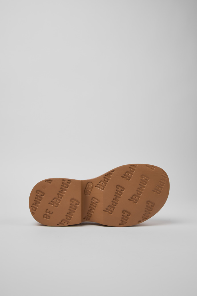 Camper Tasha - Sandalias de piel color nude para mujer.
