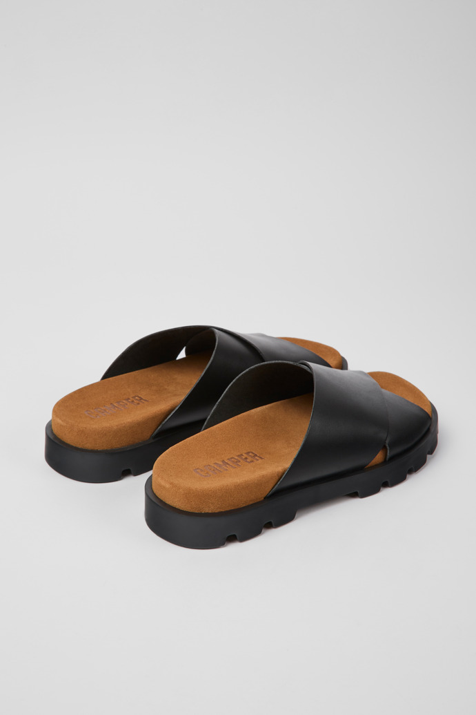 Camper Brutus Sandal - Sandalias negras de piel para mujer