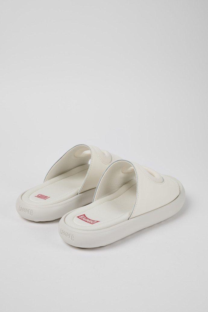 Camper Twins - Mules blancos de piel/textil para mujer