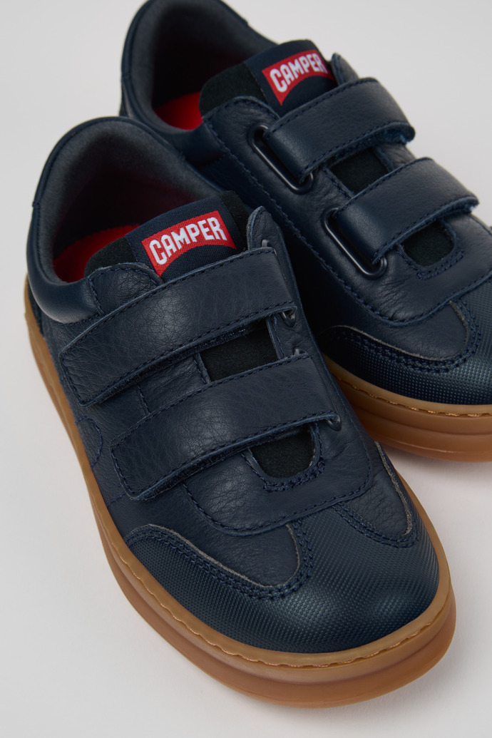 Camper Runner - Zapatillas multicolor para niños de piel y nobuk.