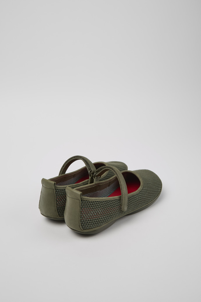 Camper Right - Mocasines verdes de TENCEL lyocell y piel para mujer.