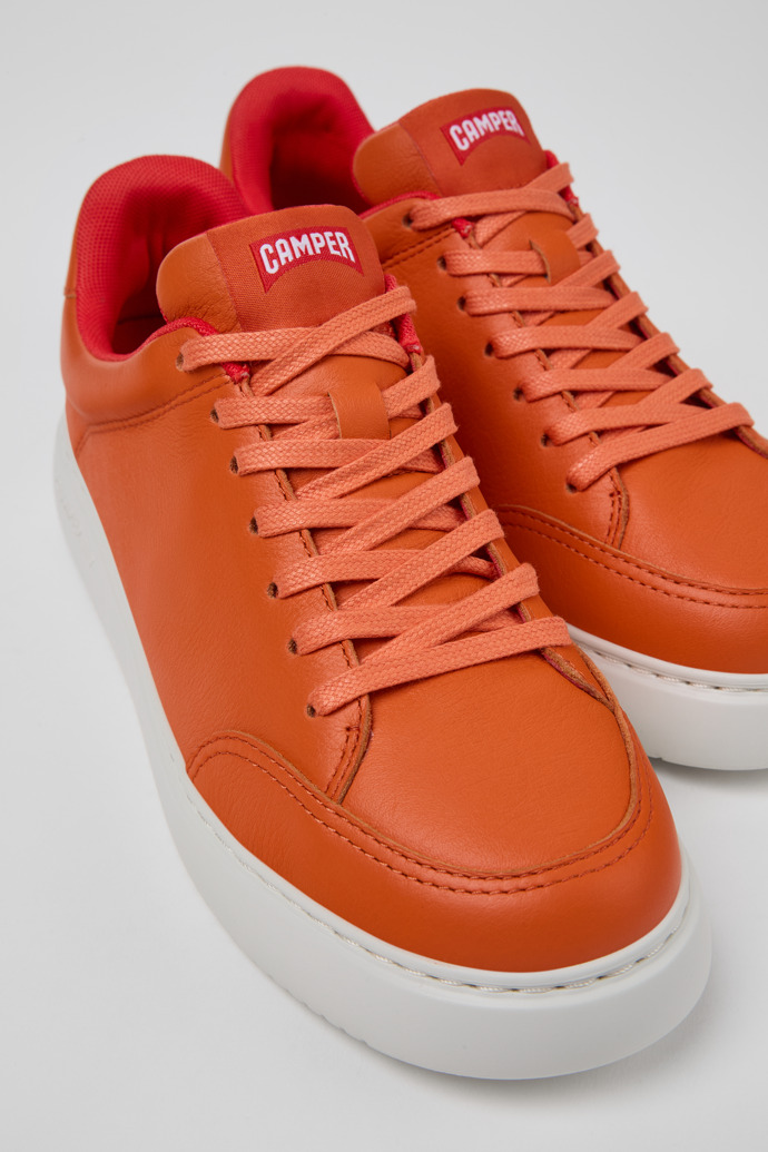 Camper Runner K21 - Zapatillas de piel naranja para mujer