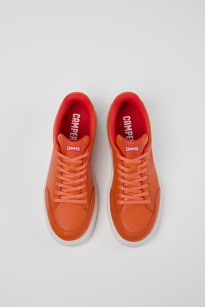 Camper Runner K21 - Zapatillas de piel naranja para mujer