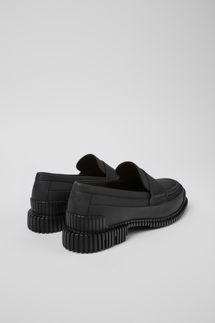 Camper Pix - Bailarinas mocasín de piel negra para mujer