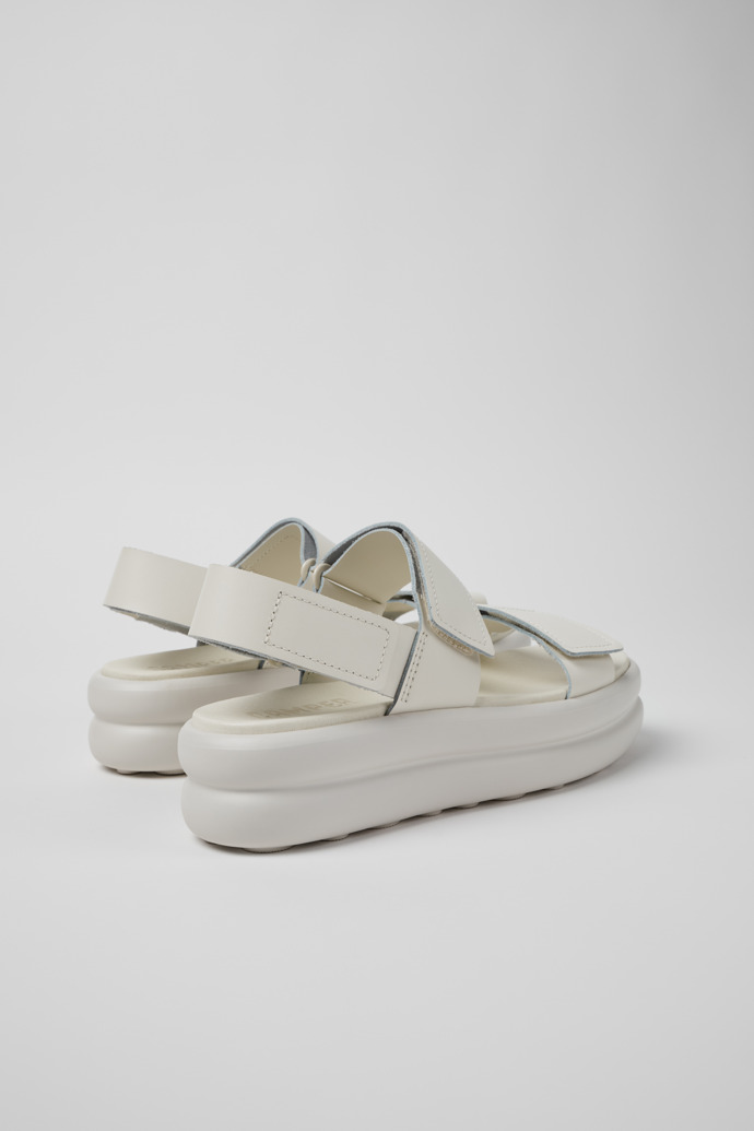 Camper Pelotas Flota Up - Sandalias de piel blancas para mujer.