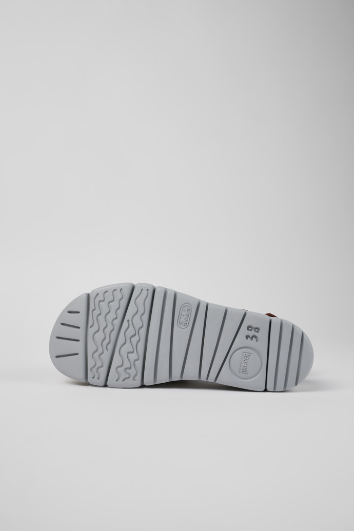 Camper Oruga Up - Sandalias rojas de piel para mujer