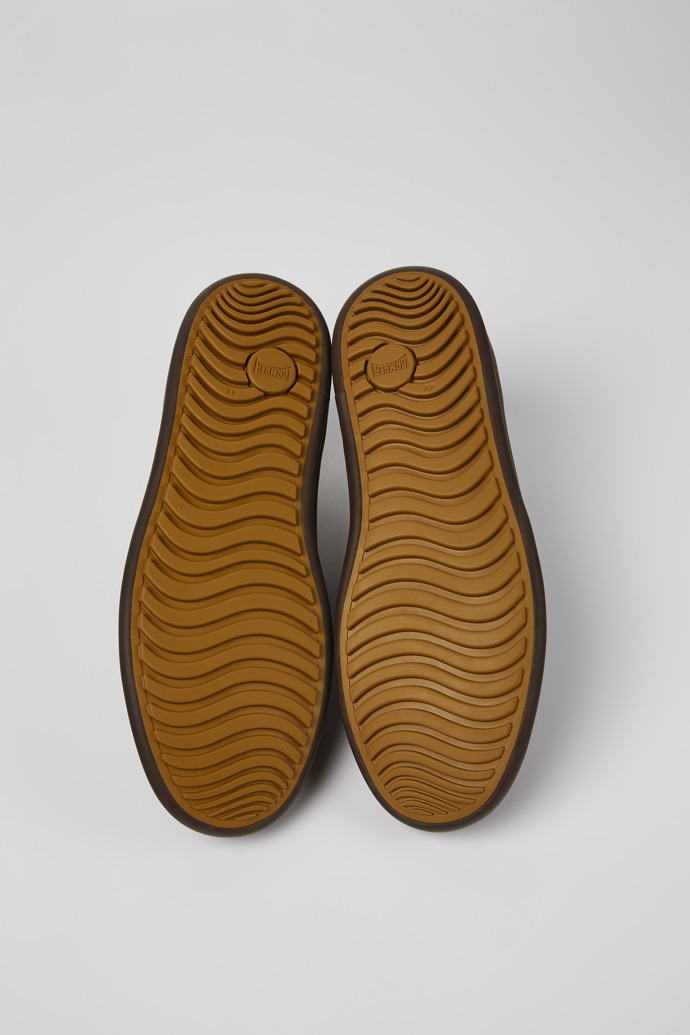 Camper Chasis - Zapatos de piel marrón para hombre.