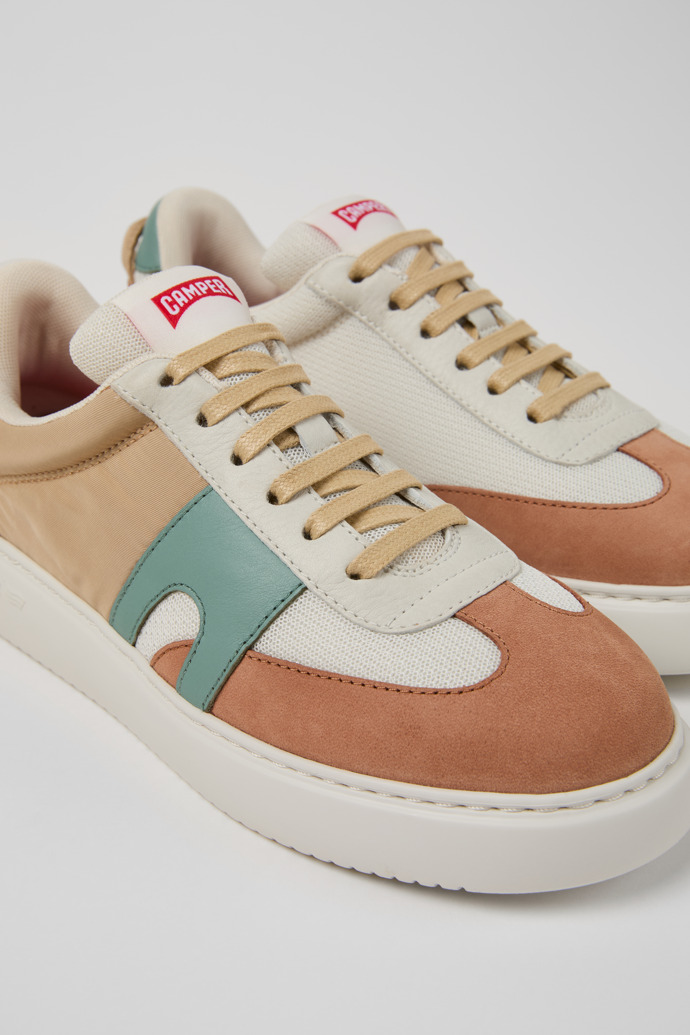 Camper Runner K21 Sorona - Zapatillas multicolor para mujer de PET reciclado y piel nobuk.