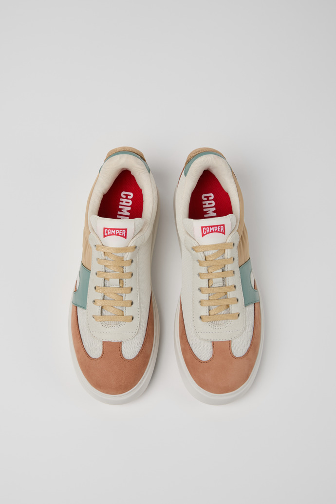 Camper Runner K21 Sorona - Zapatillas multicolor para mujer de PET reciclado y piel nobuk.