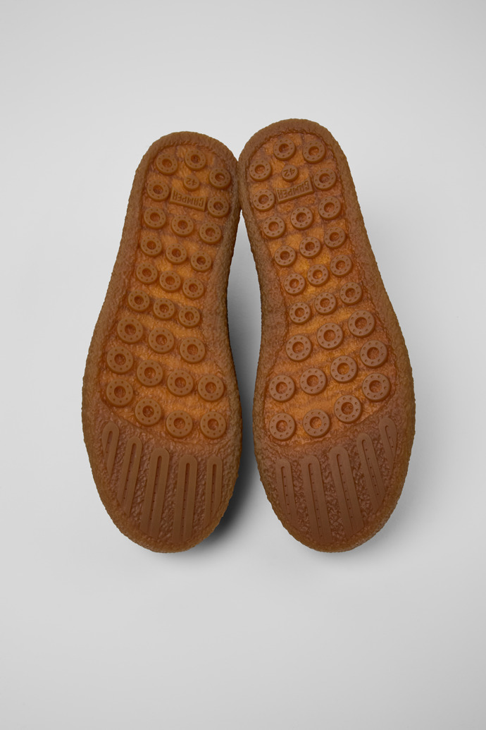 Camper Peu Terreno - Zapato azul de piel nobuk para hombre.