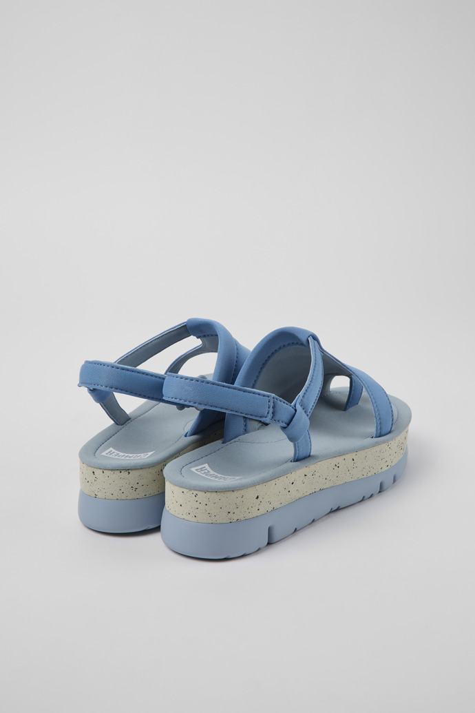 Camper Oruga Up - Sandalias azules de tela para mujer.