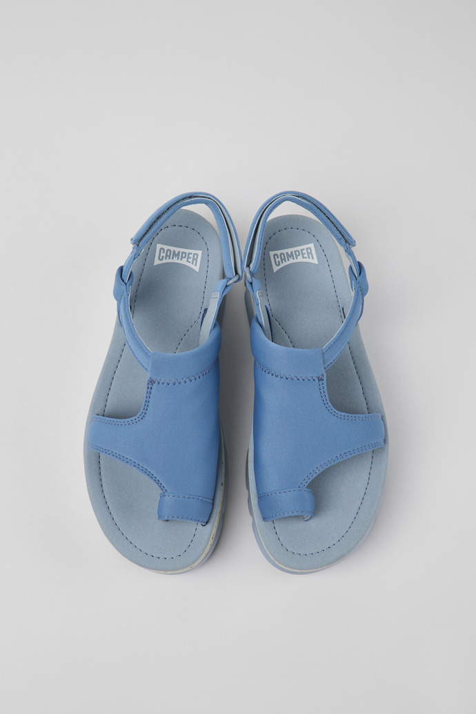 Camper Oruga Up - Sandalias azules de tela para mujer.