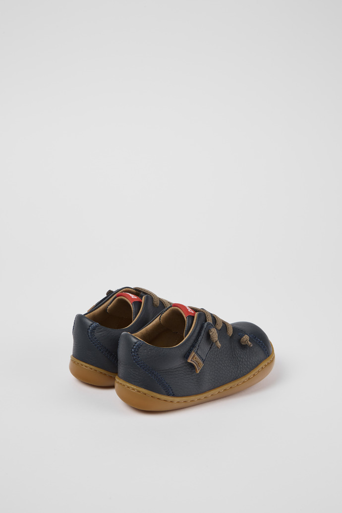 Camper Peu - Zapatos infantiles de piel azul.