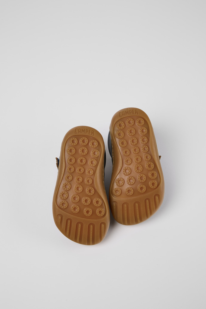 Camper Peu - Zapatos infantiles de piel azul.