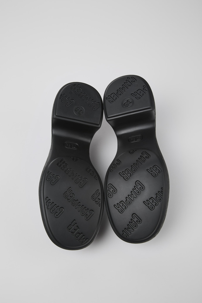 Camper Thelma - Mocasín verde de piel para mujer