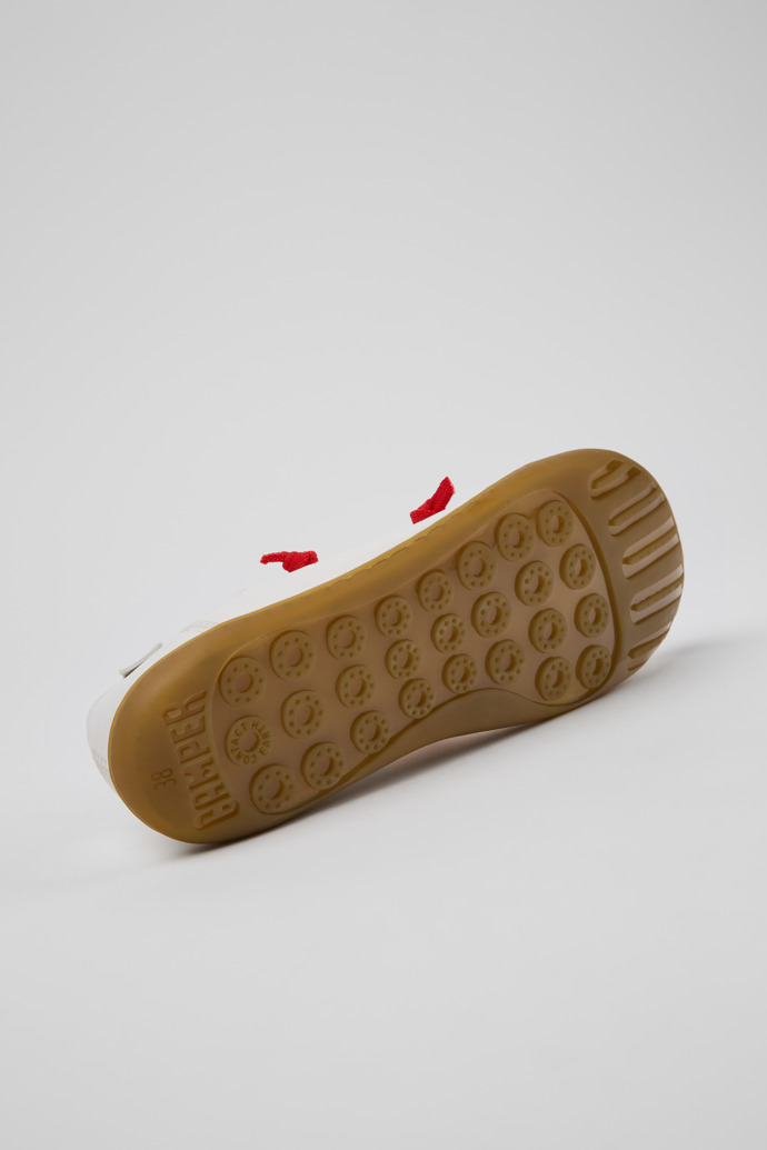 Camper Twins - Zapatos blancos de piel para mujer.