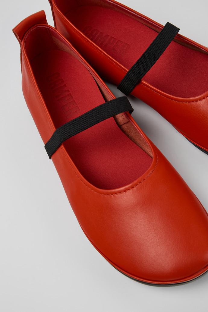 Camper Right - Zapatos Mary Jane de piel rojos para mujer