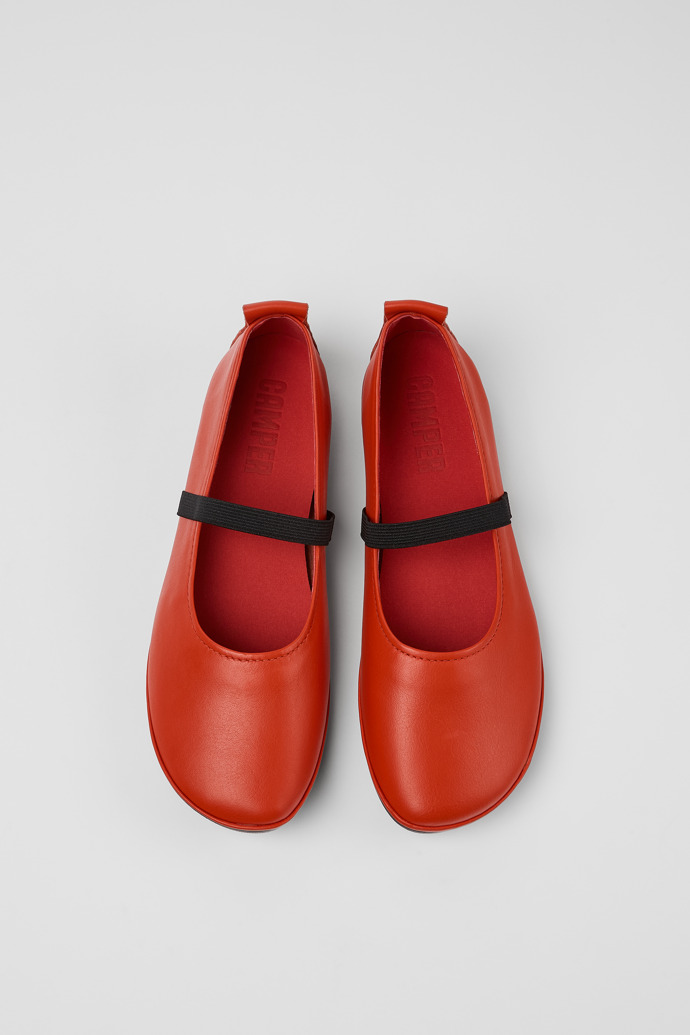 Camper Right - Zapatos Mary Jane de piel rojos para mujer