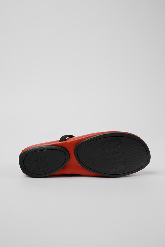 Camper Right - Zapatos Mary Jane de piel rojos para mujer