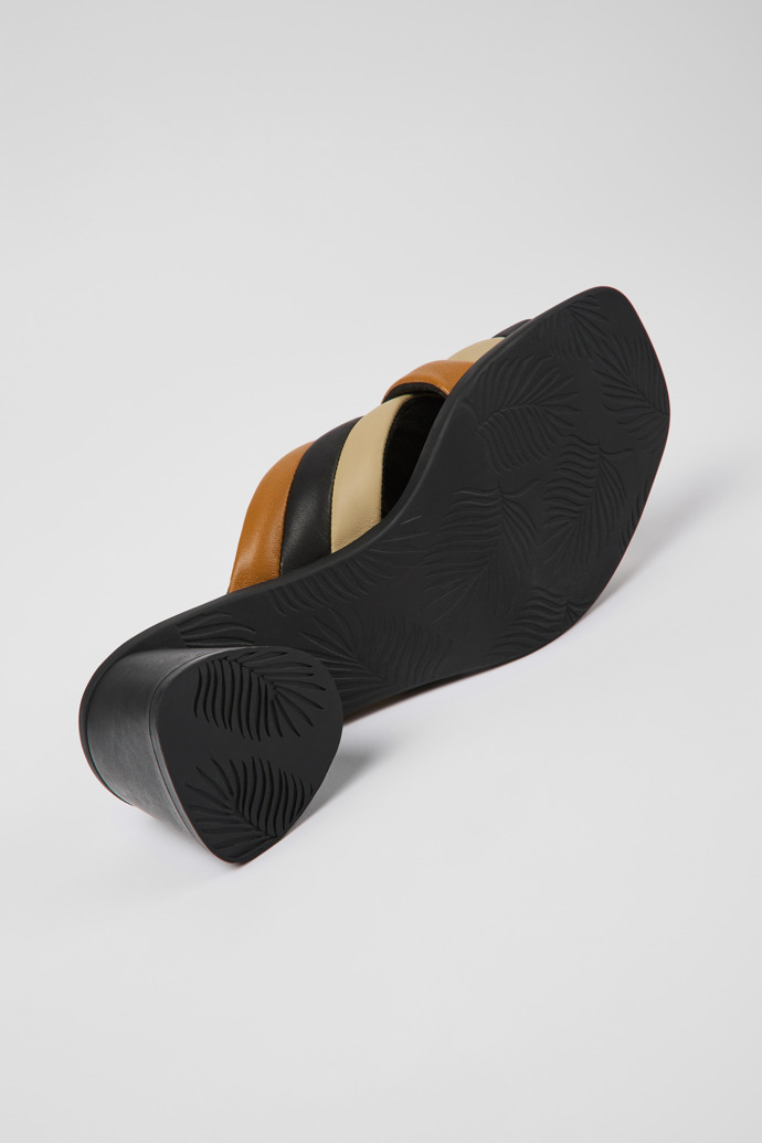 Camper Twins - Sandalia de piel colorida para mujer