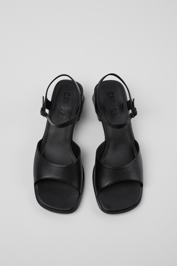 Camper Kora Sandal - Sandalias negras de piel para mujer