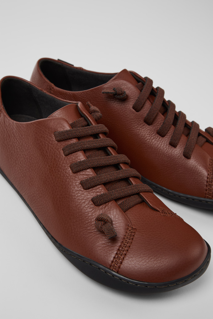 Camper Peu - Zapato de piel rojo para mujer