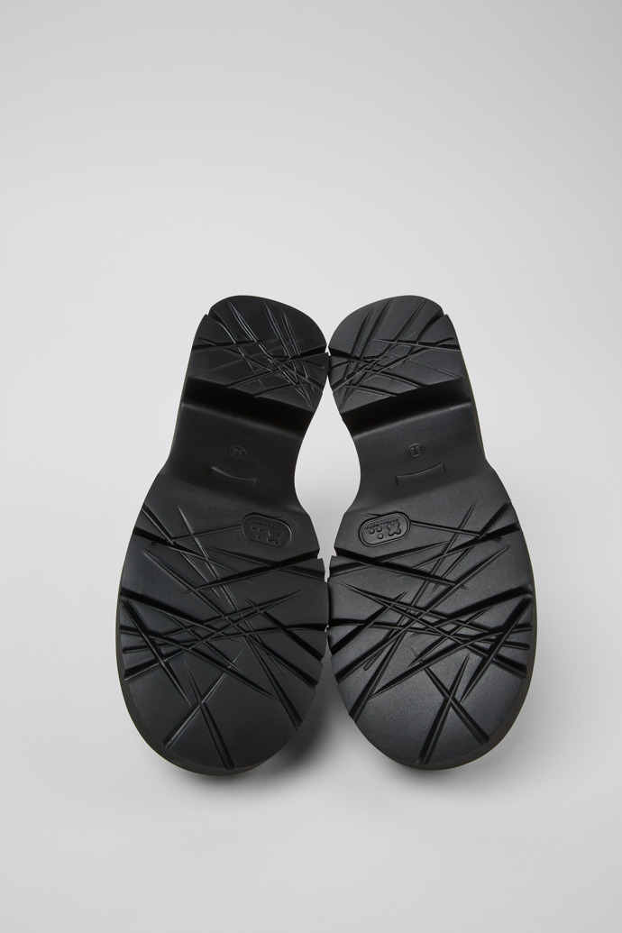 Camper Milah - Zuecos negros de piel para mujer